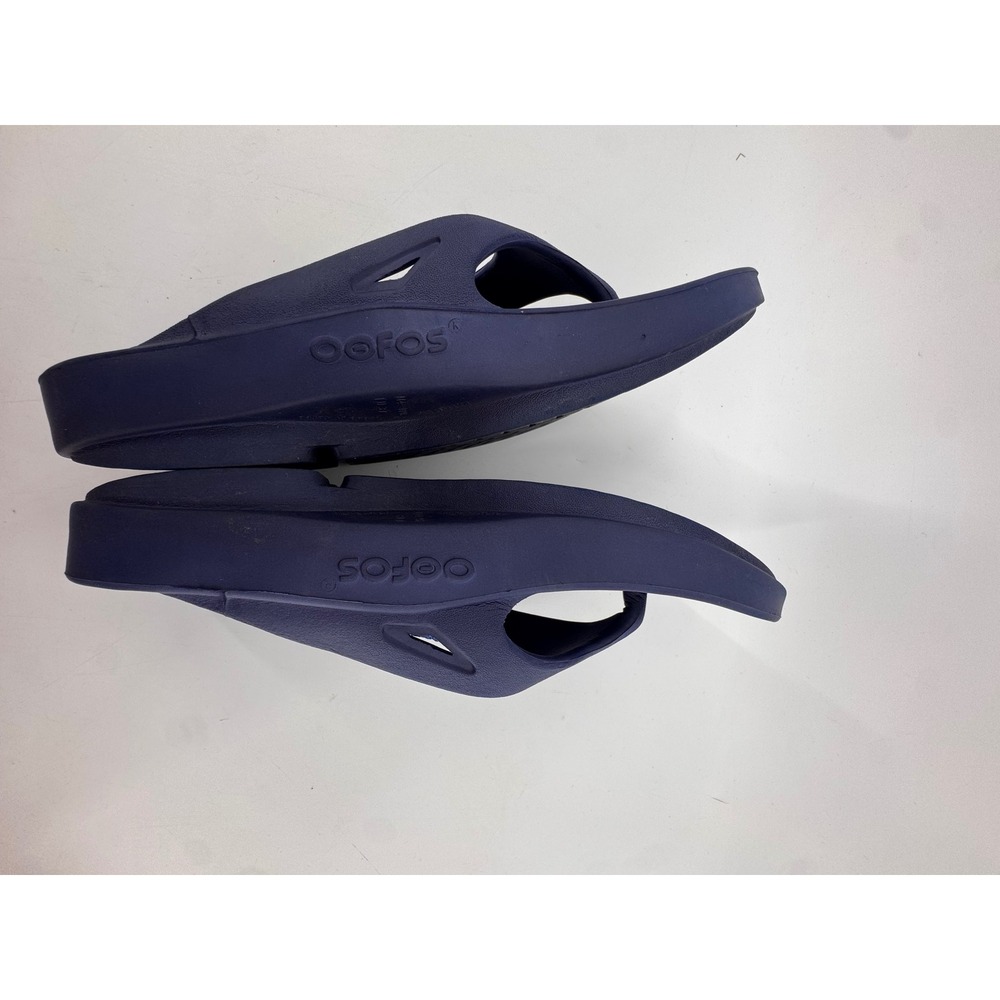 OOFOS OOriginal Sandal Women Size 6 Navy Blue Recovery Flip Flops - Picture 8 of 10